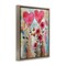 Stupell Industries Whimsical Hearts & Garden Framed Floater Canvas Wall Art Design by LSR Design Studio